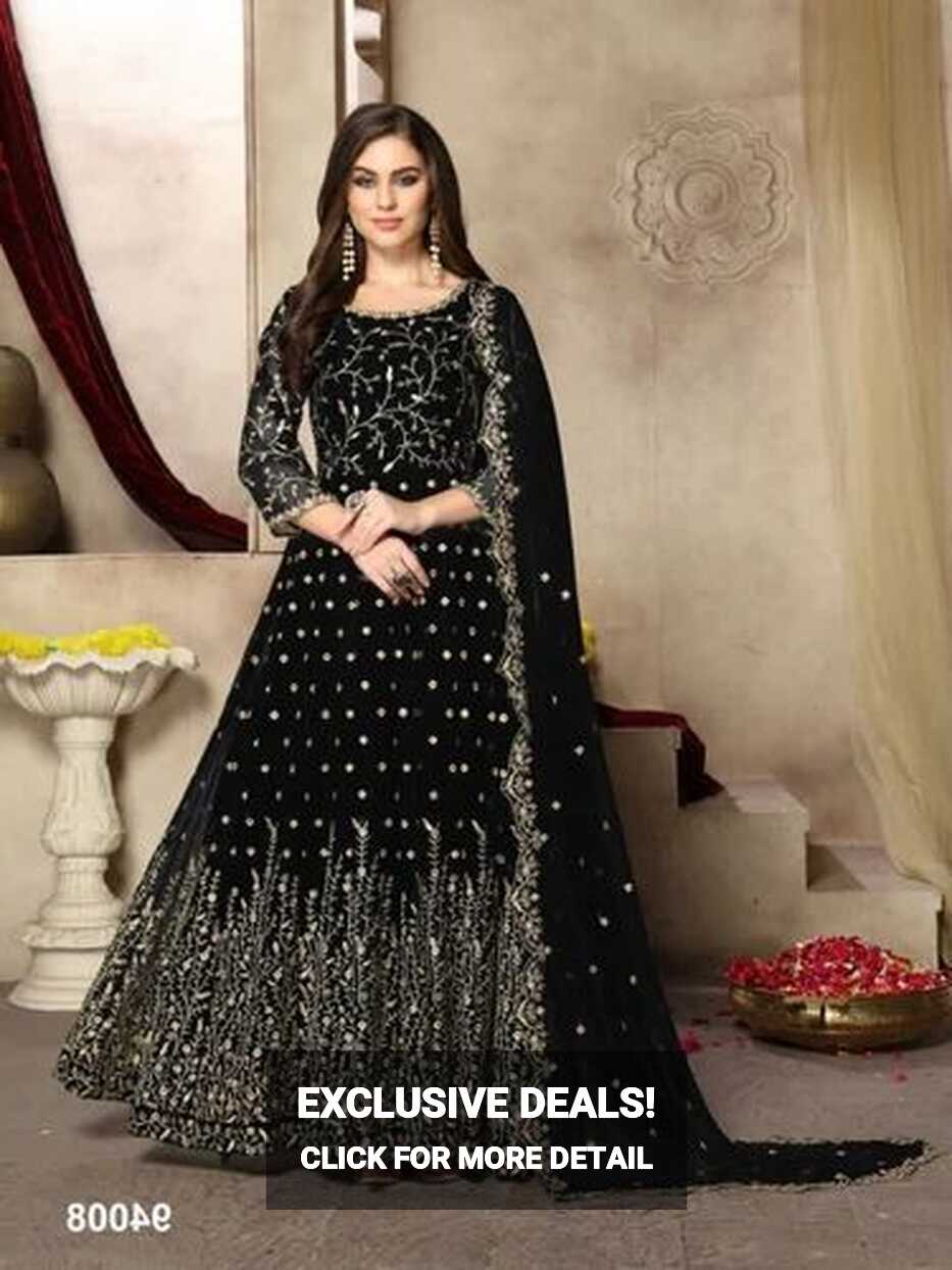 Georgette Embroidered Ladies Fancy Party Wear Gown at Rs 3999 in Surat