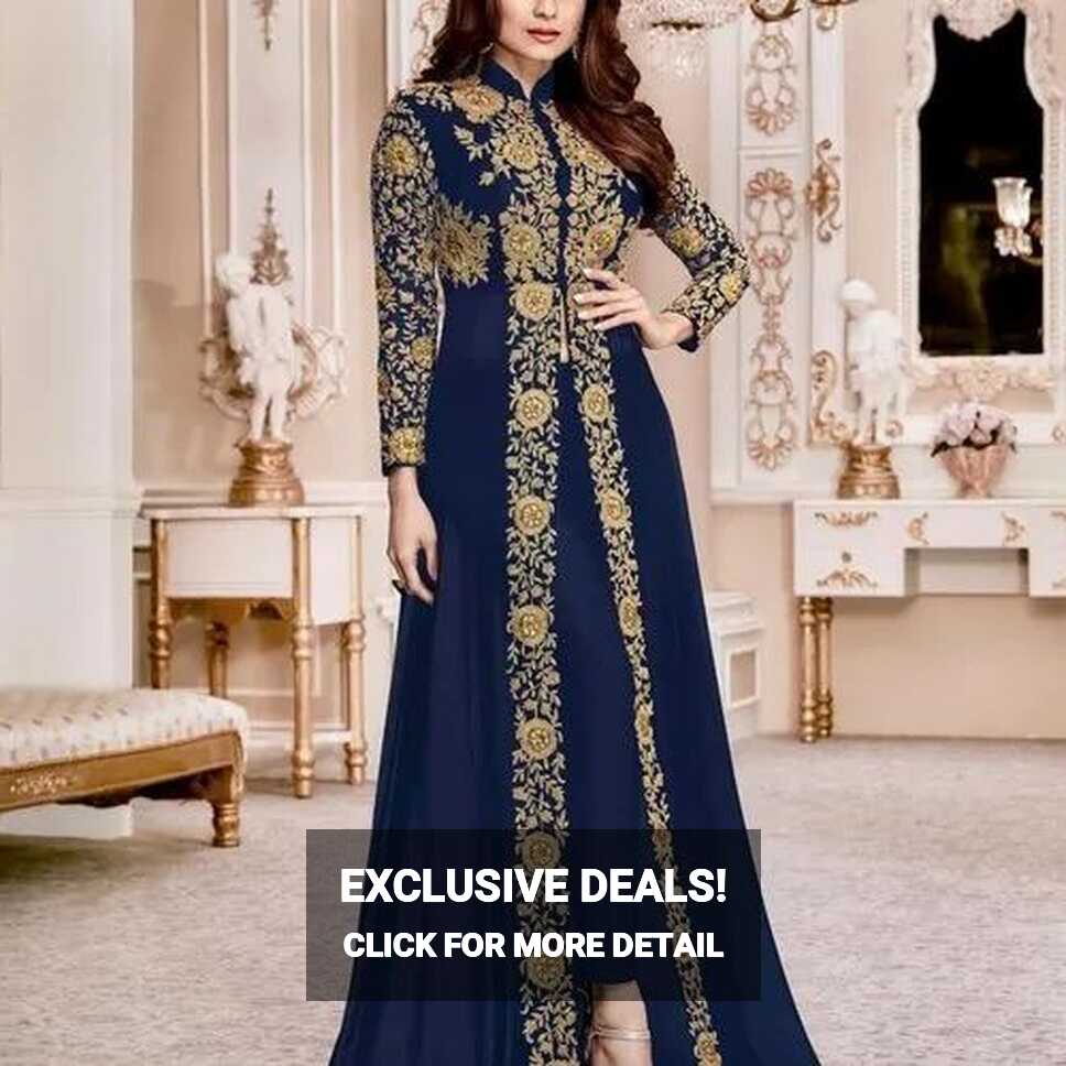 Georgette Embroidered Party Wear Dress For Ladies at Rs 2779 in Surat