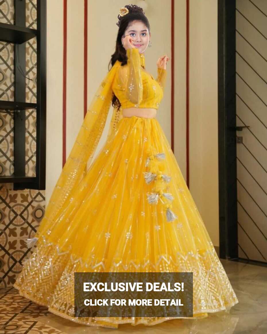 Gheludi Girls Lehenga Choli Party Wear Embroidered Lehenga, Choli ...