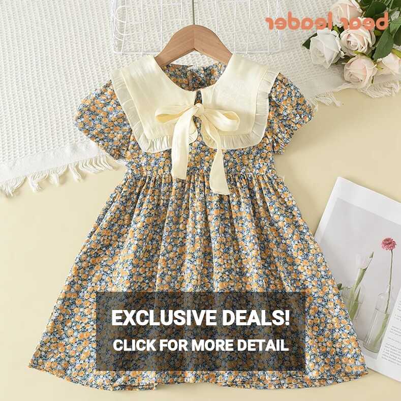 Girl Dress Girls Casual Dresses | Summer Dress Floral Children ...