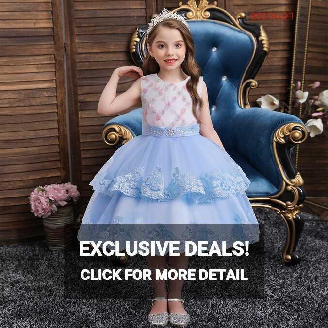 Girl Event Dress Knee Length Ball Gown Princess Dress ...