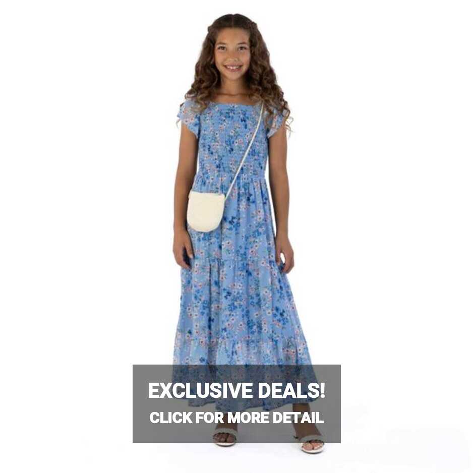 Girls 7-16 Speechless Floral Dress with Purse