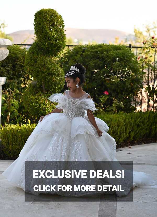 Girls Birthday Dress Girls Luxury Couture Gown First Communion ...