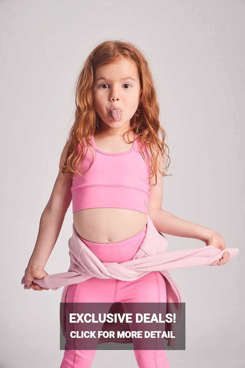 Girls Candy Pink Crop Top