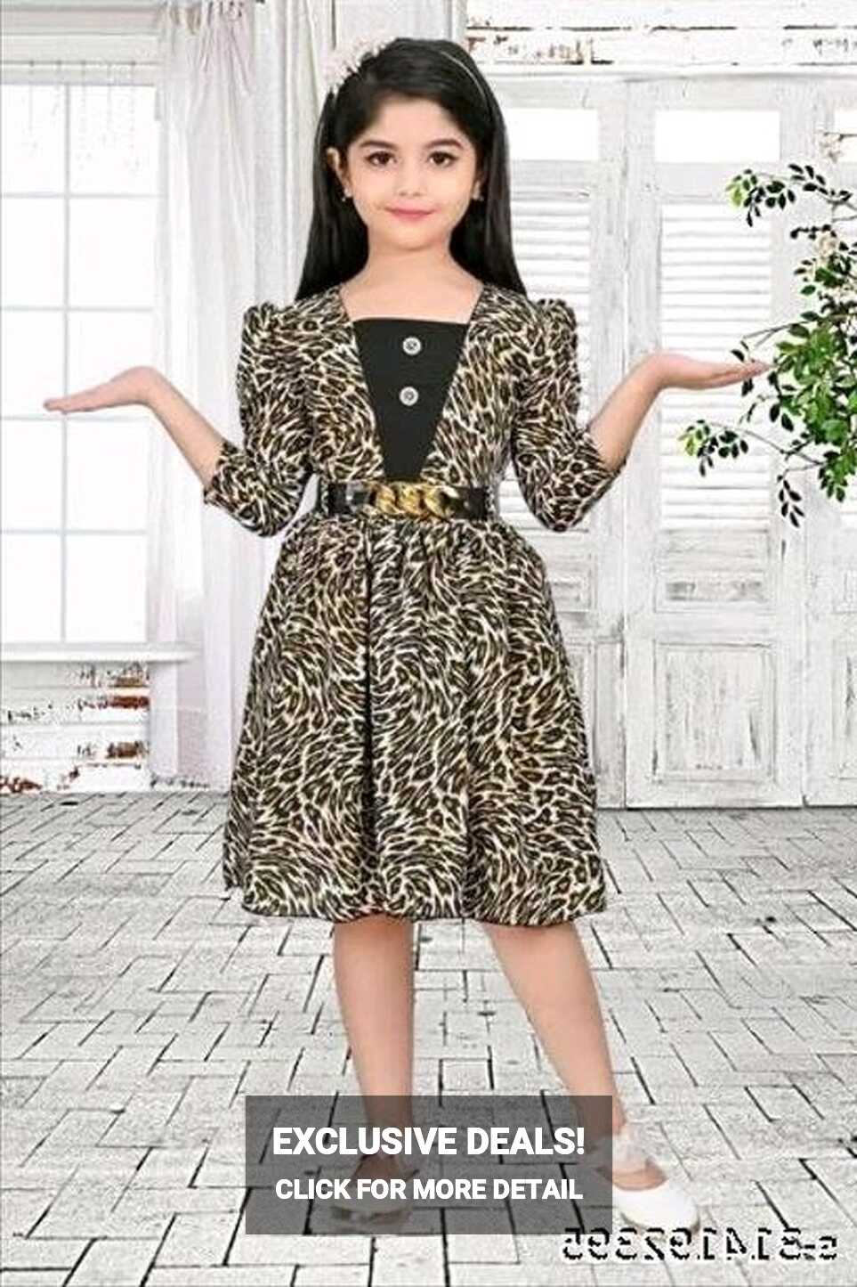 Girls Dress|girls Dresses|animal Print Girls - Multicolor, 14-15 ...