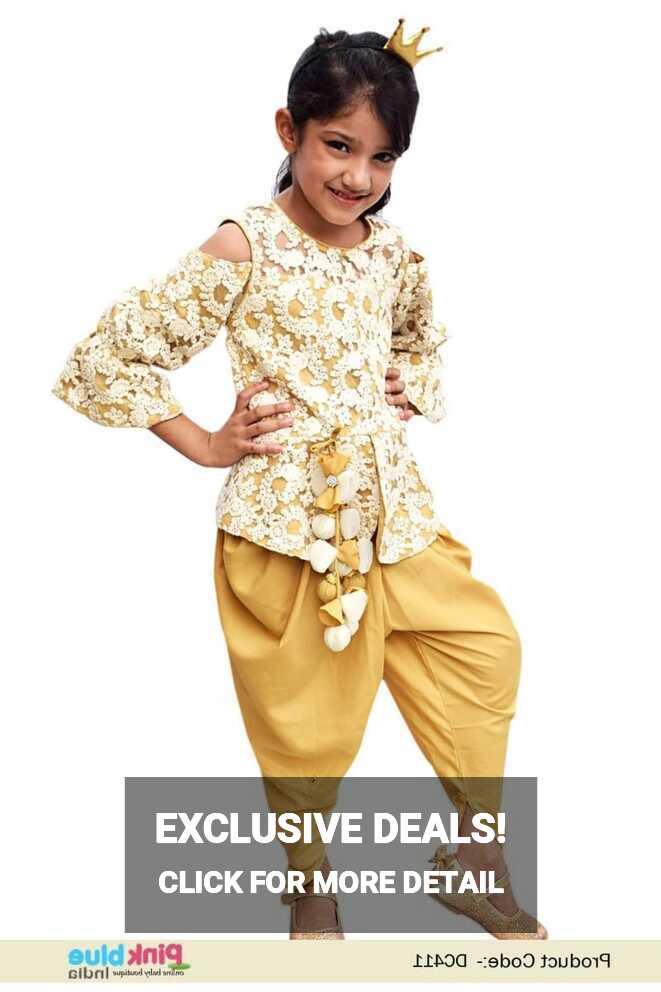 Girls Festival Wear Cute Indo western dress - Baby Ethnic Party Dress