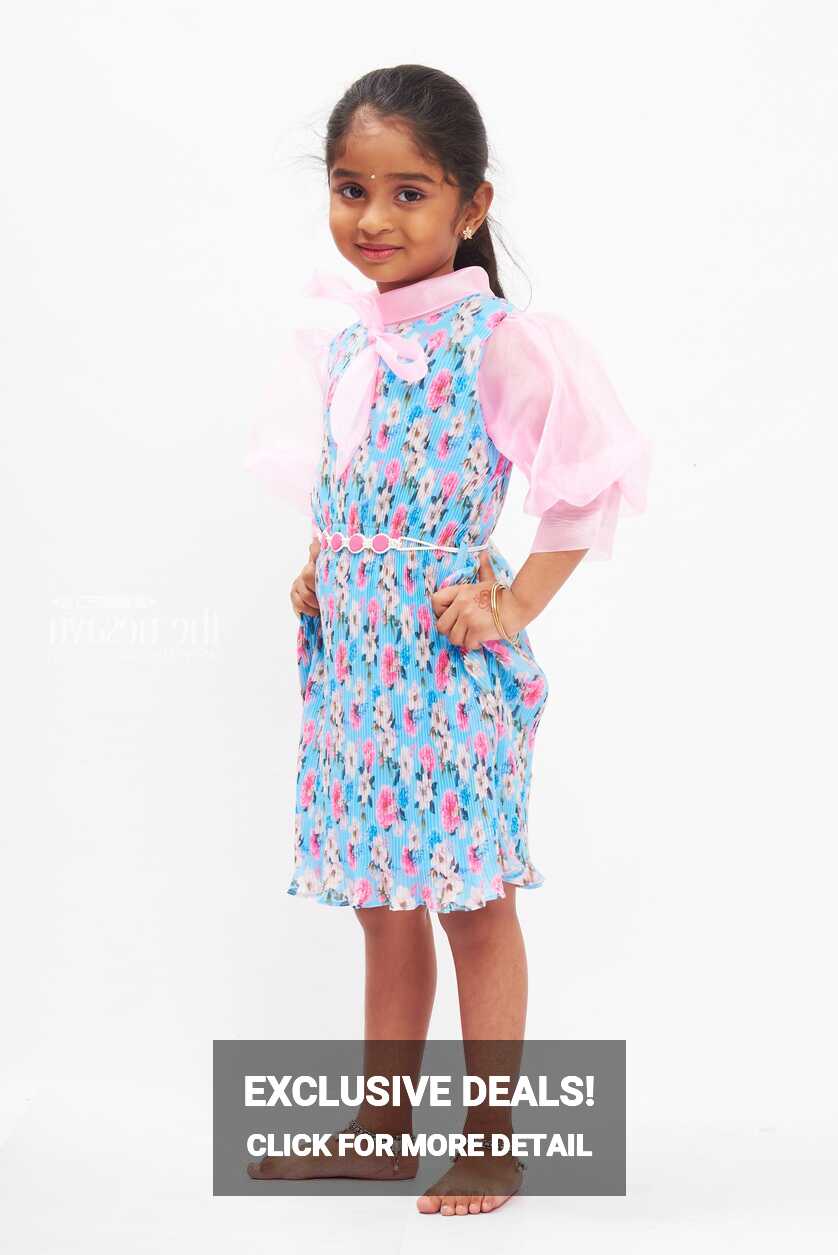 Girls Lightweight Summer Cotton Dresses | Sheer Organza Sleeve ...