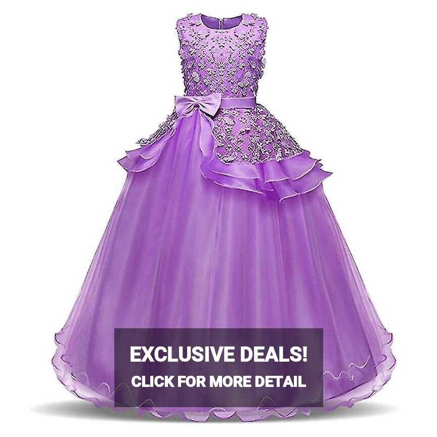 Girls Pageant Princess Dresses Party Prom Gown, Purple | Fruugo TR