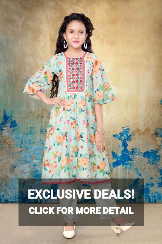 Girls Party Wear - Girls Party Wear - Kurti Set :: RAJESH KIDS