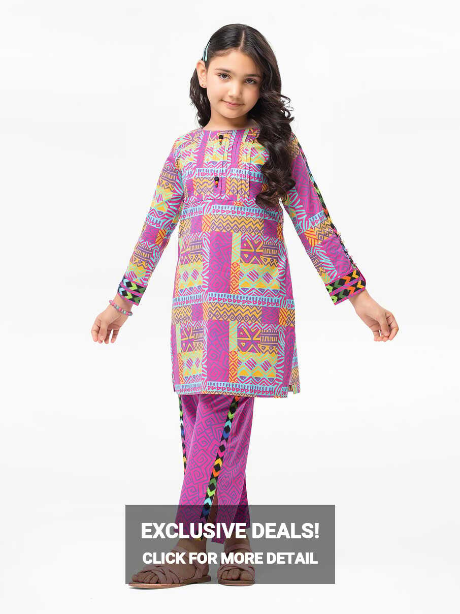 Girls Pret, Kurti, Tunic Tops - For Kids: Online – edenrobe Pakistan