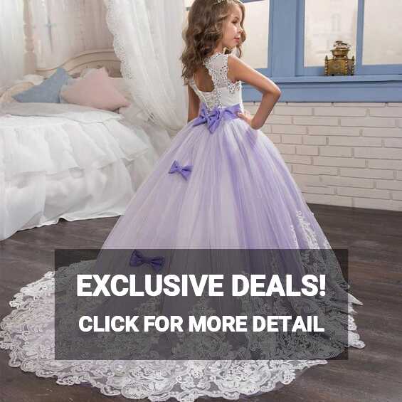 Girls Princess Ball Gown Party Dress Birthday Dress