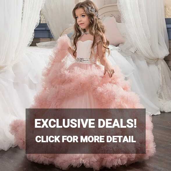 Girls Princess Dress For Kids Girl Evening Long Dresses For ...