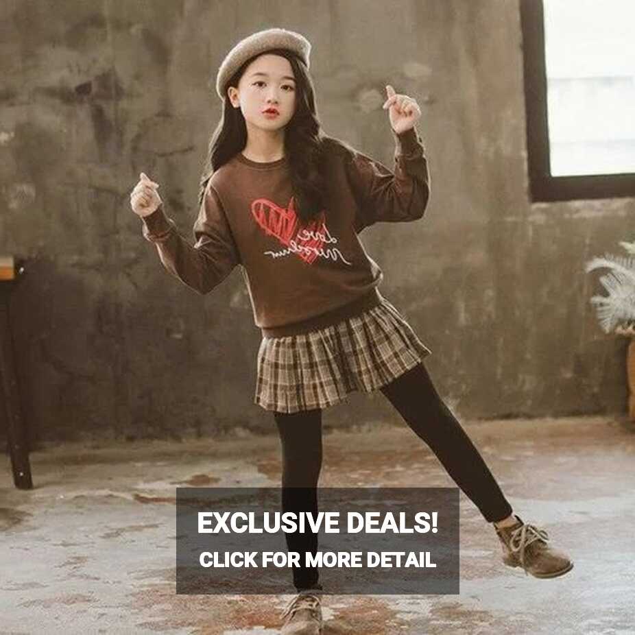 Girls Shirts + Dress Pants Suits Autumn New Winter Casual Kids ...