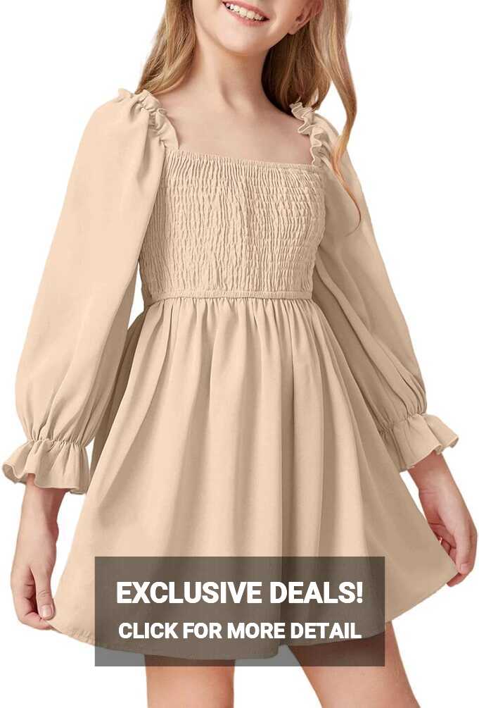 Girls Summer Chiffon Ruffle Mini Dress with Lantern Turkey | Ubuy