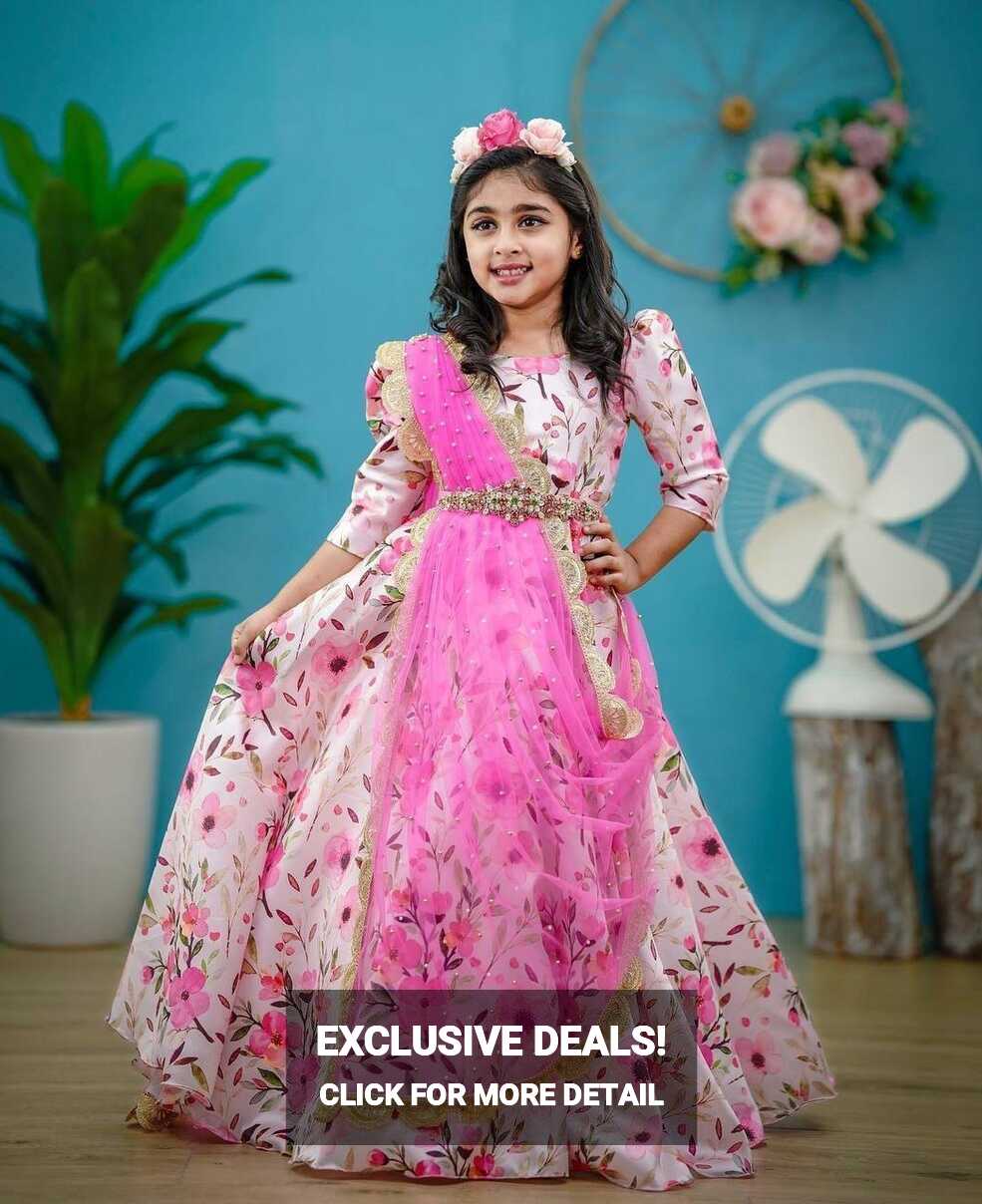 Girls Wedding Gowns at Rs 899/piece | Printed Gown Party Wear in ...