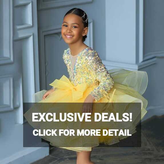 Gold Dresses For Children Luxurious Party Dress For Girls Elegant ...