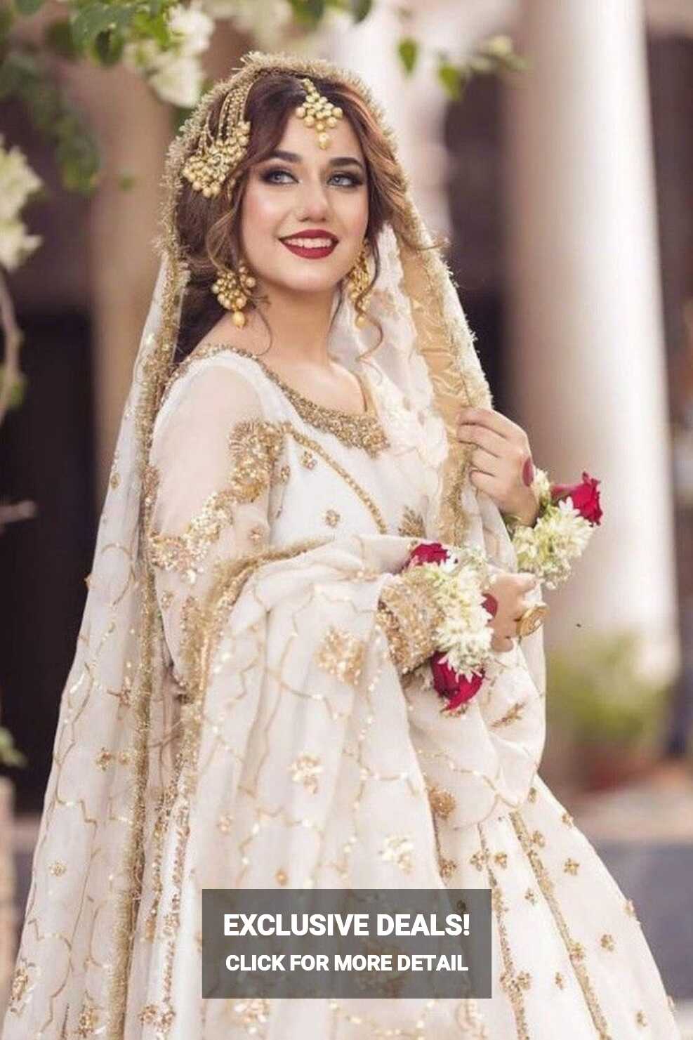 Gorgeous Nikkah bride in white Look, Pakistani bride