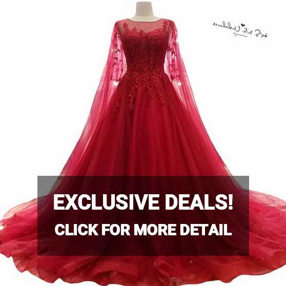 Gorgeous Red Wedding Dresses Lace Vestidos De Noiva Princess ...