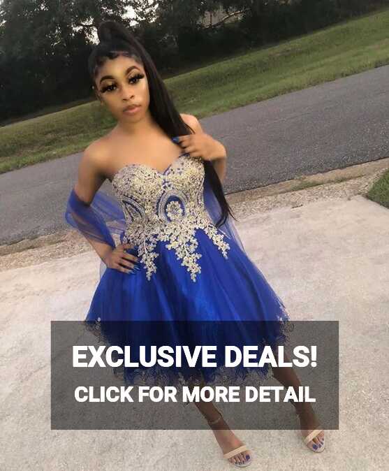 Gorgeous Royal Blue Sweetheart Tulle Homecoming Dresses Sweet 16 ...