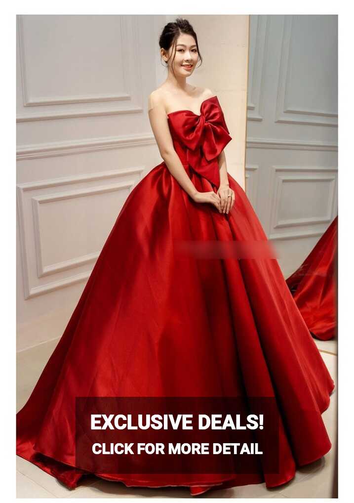 Gorgeous off the Shoulder Red Princess Wedding Dress Made to Order ...