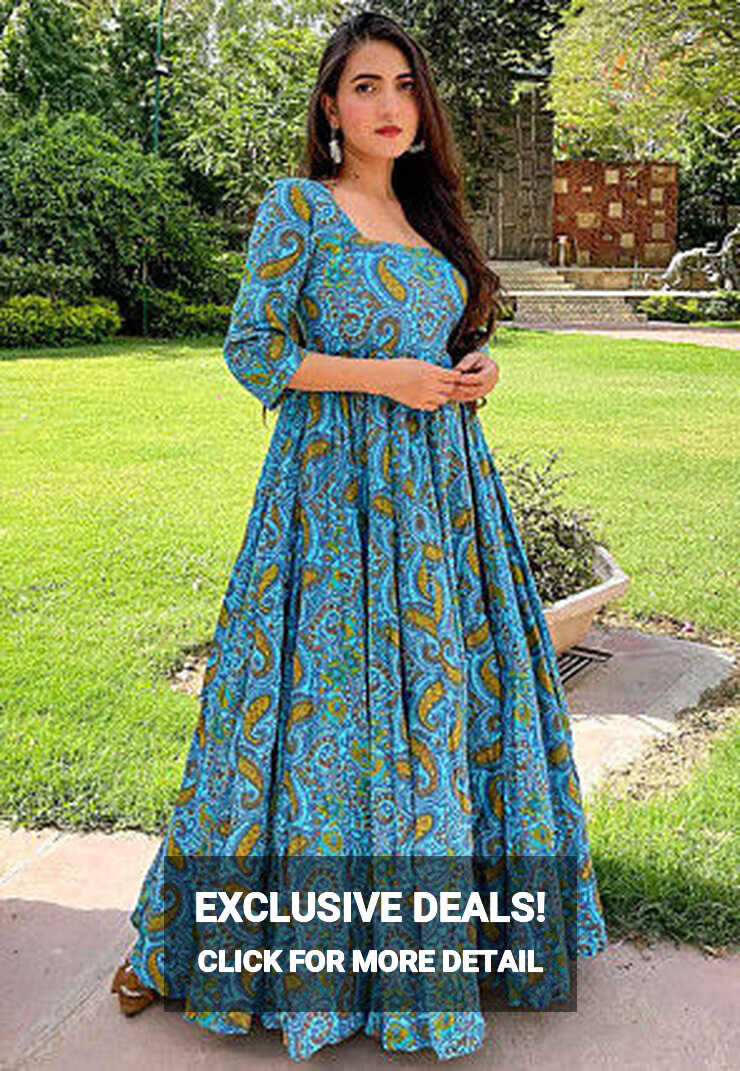 Gowns - Paisley Print - Indo-Western Dresses: Buy Indo-Western ...