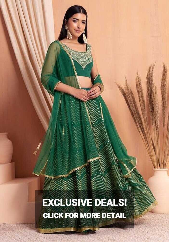 Green Ethnic Wear - Buy Indian Designer Green Ethnic Wear Online ...