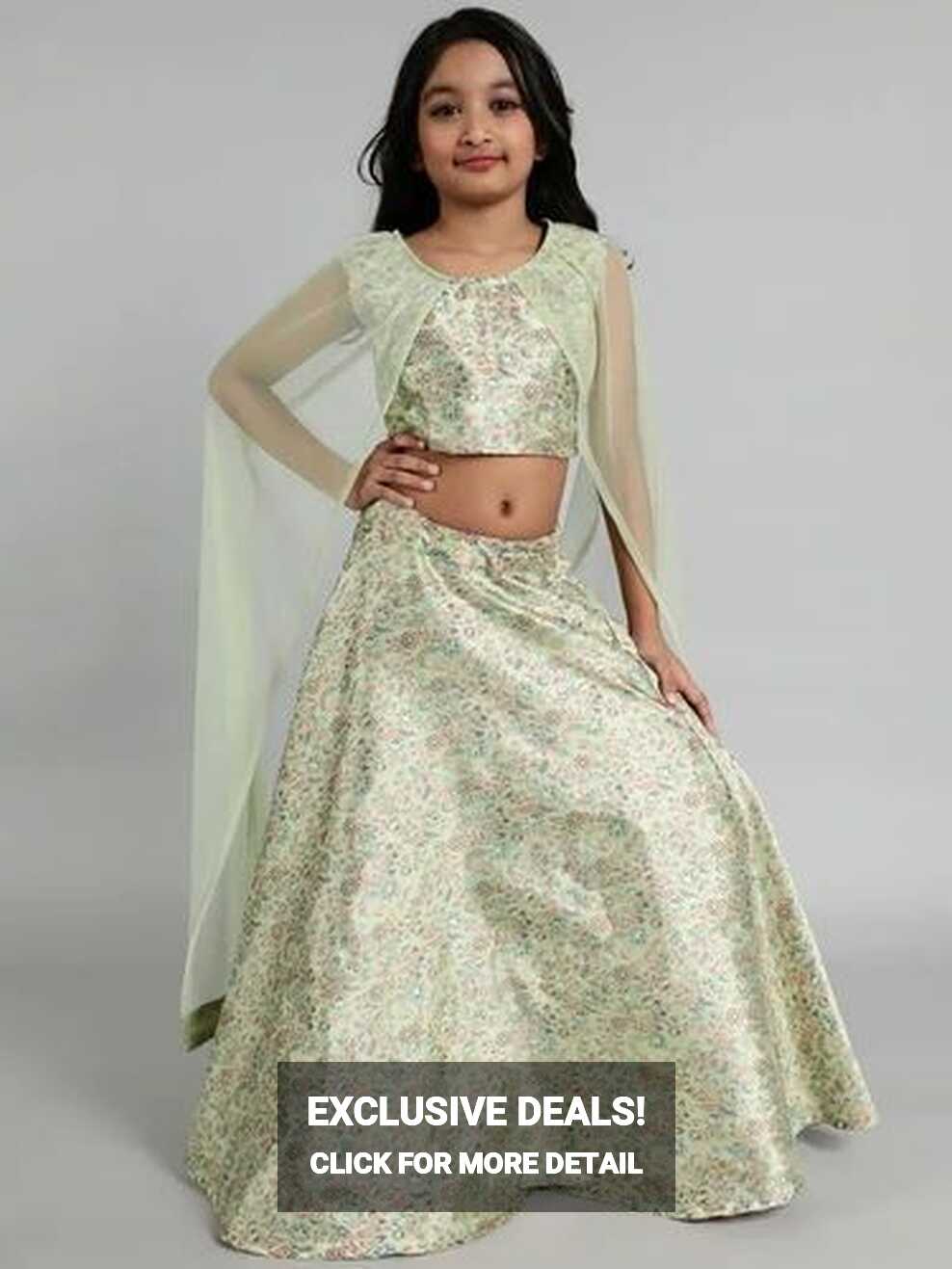 Green Girls Party Dresses (1-13year) 020 at Rs 450 in Surat | ID ...