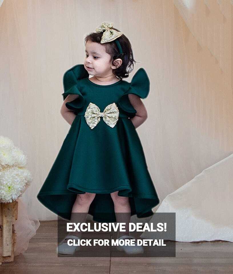 Green Lycra Dress for Girls – FayonKids