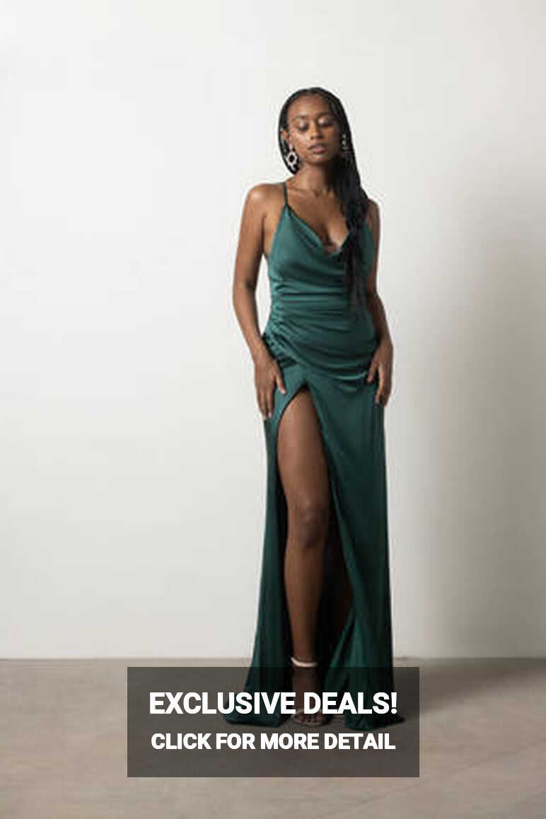 Green Satin Dresses for Women | Tobi CA