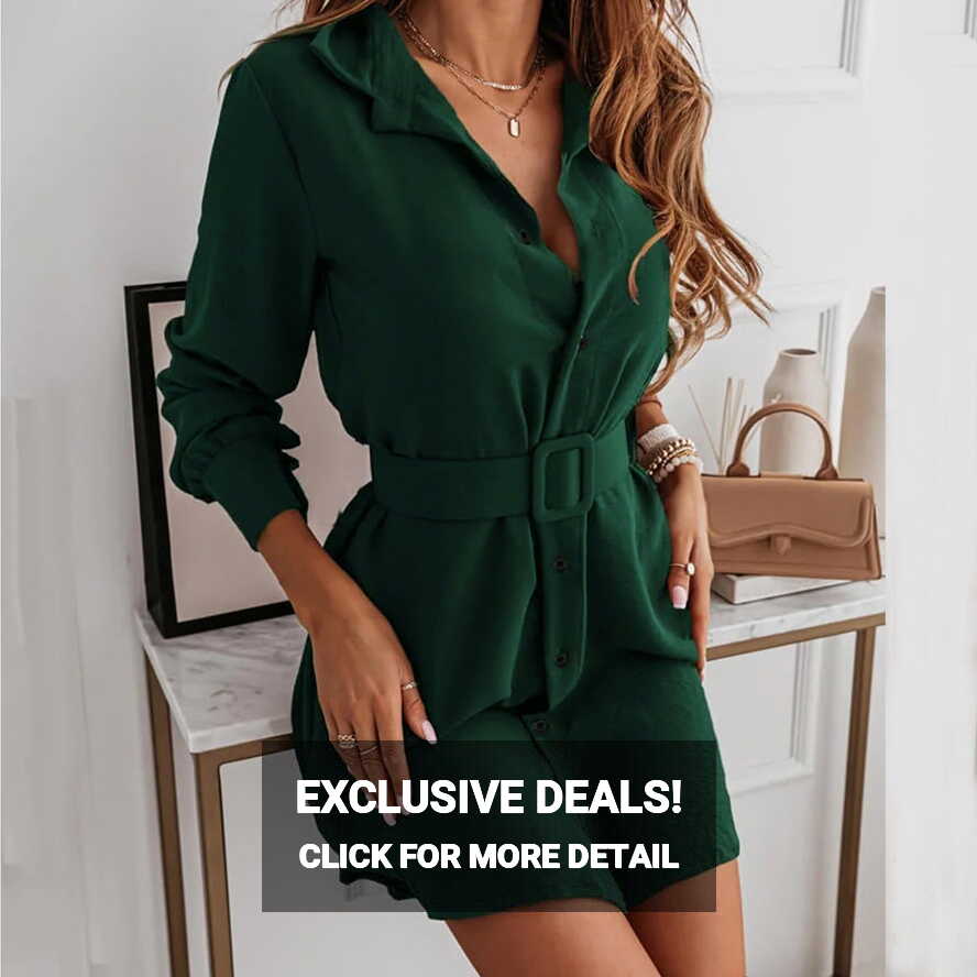 HSMQHJWE Dresses For Work Business Casual Short Casual Dress Women ...