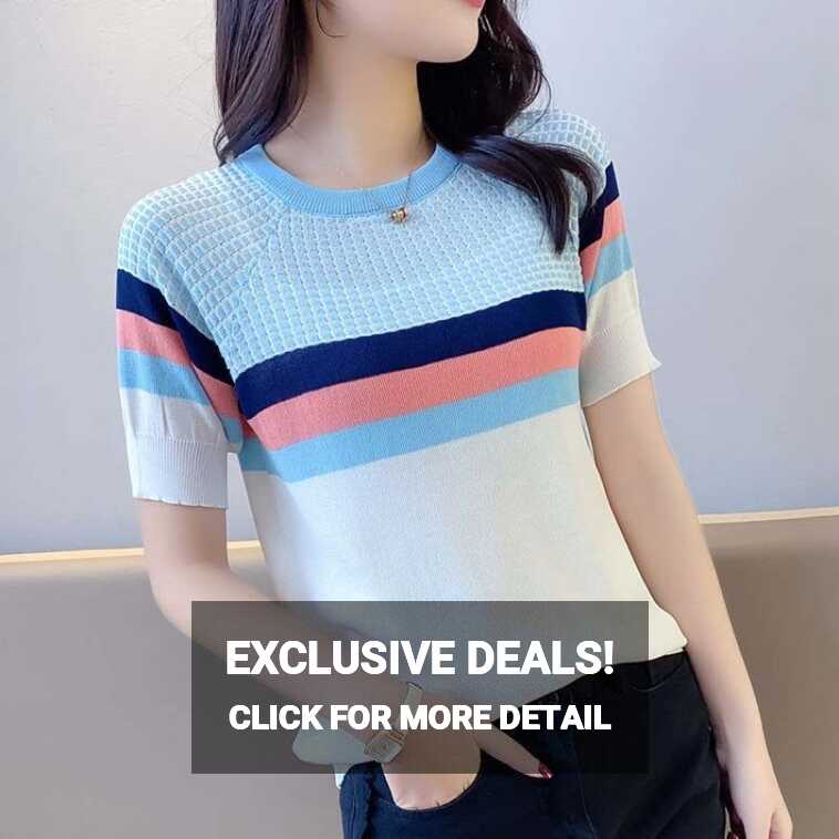 HSR Casual Color Block Women Blue Top - Buy HSR Casual Color Block ...