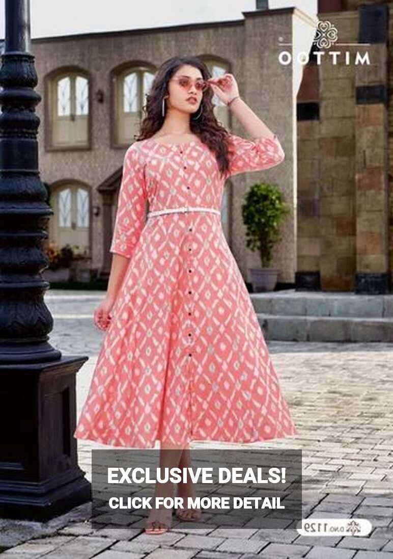 Half Sleeve Ladies Frock Style Designer Kurtis at Rs 595 in Surat ...