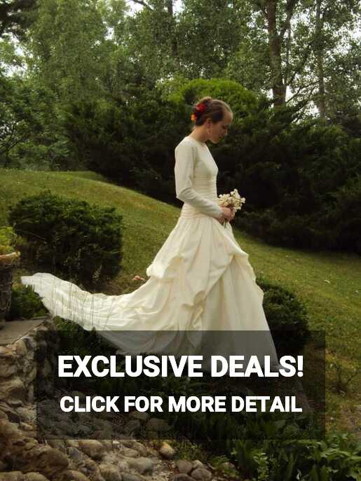 Handmade Ivory Long-sleeved Wedding Dress - Etsy