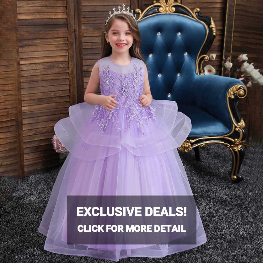 Herrnalise Girls Princess Dress Elegant Walk Show Performance ...