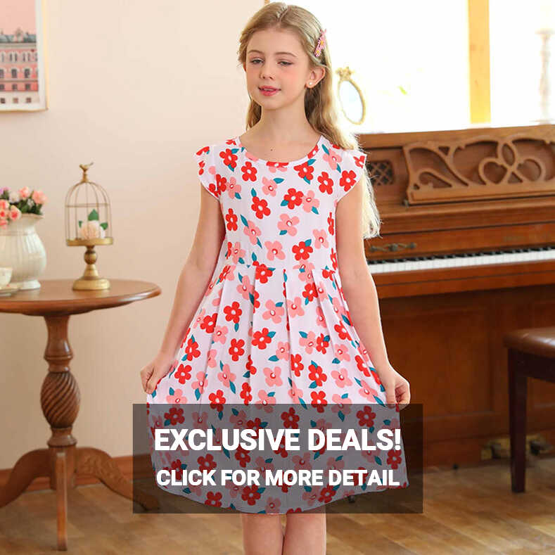 Herrnalise Kids Girls Dresses Girl Dress Toddler Summer Casual ...