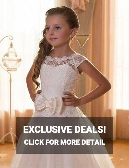 Holy Communion Lace Dress Wedding Bridesmaid Dress Flower Girl ...