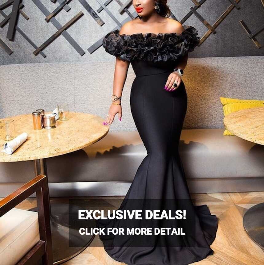 Homecoming Dresses/bridesmaids Dresses/african Wedding Dress/black ...