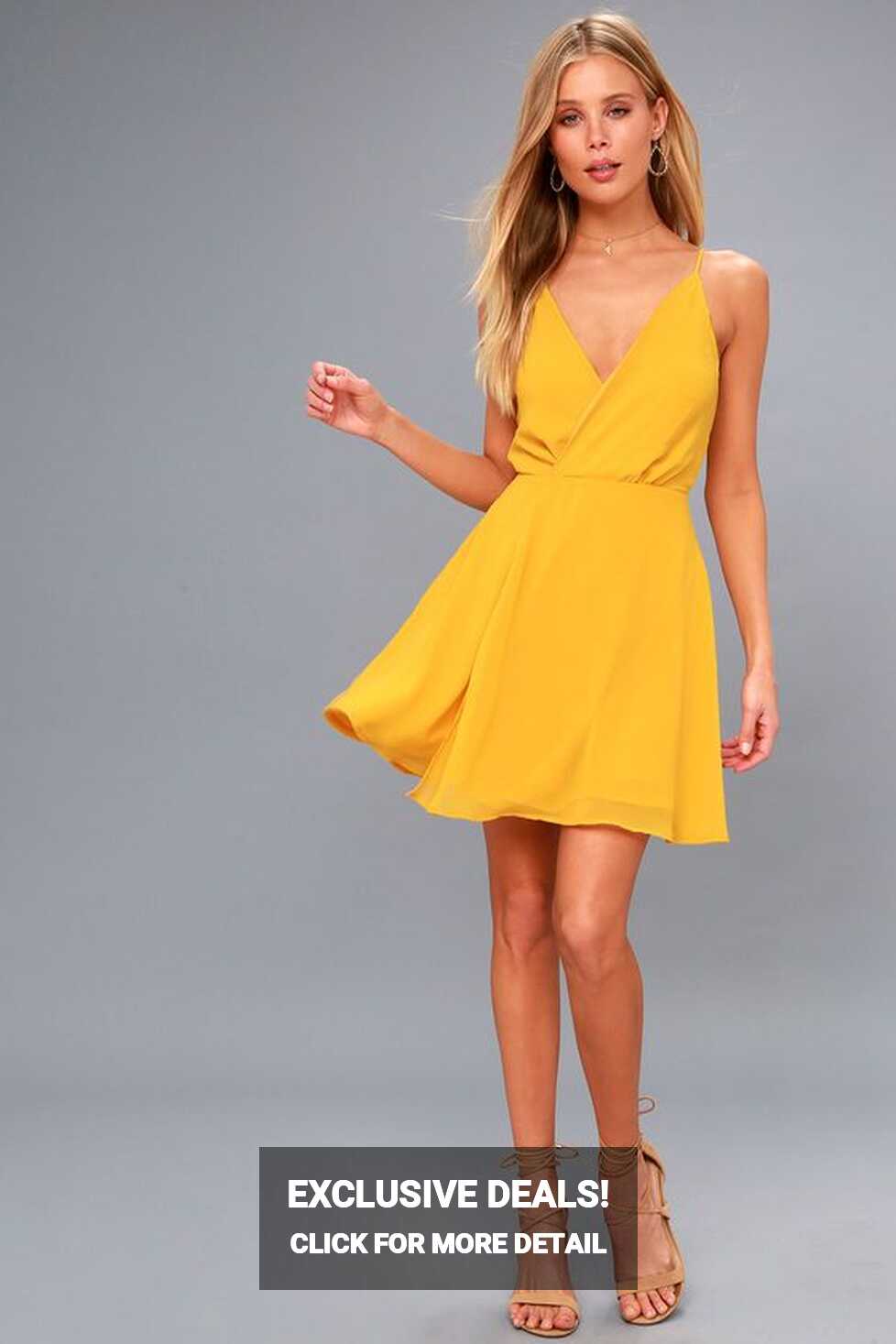 Hot Like Fire Golden Yellow Backless Dress | Cocktail dress yellow ...