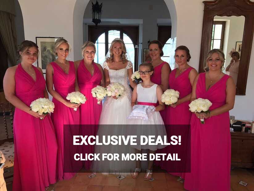 Hot Pink Bridesmaid Dress - Etsy