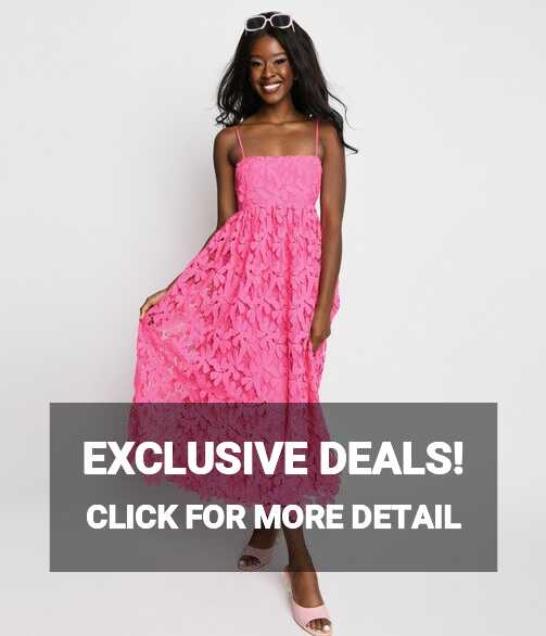 Hot Pink Floral Tiana Maxi Dress – Unique Vintage