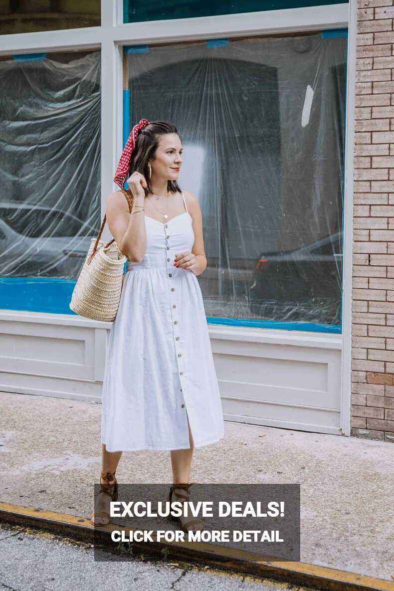 How I Accessorize A White Summer Dress - an indigo day