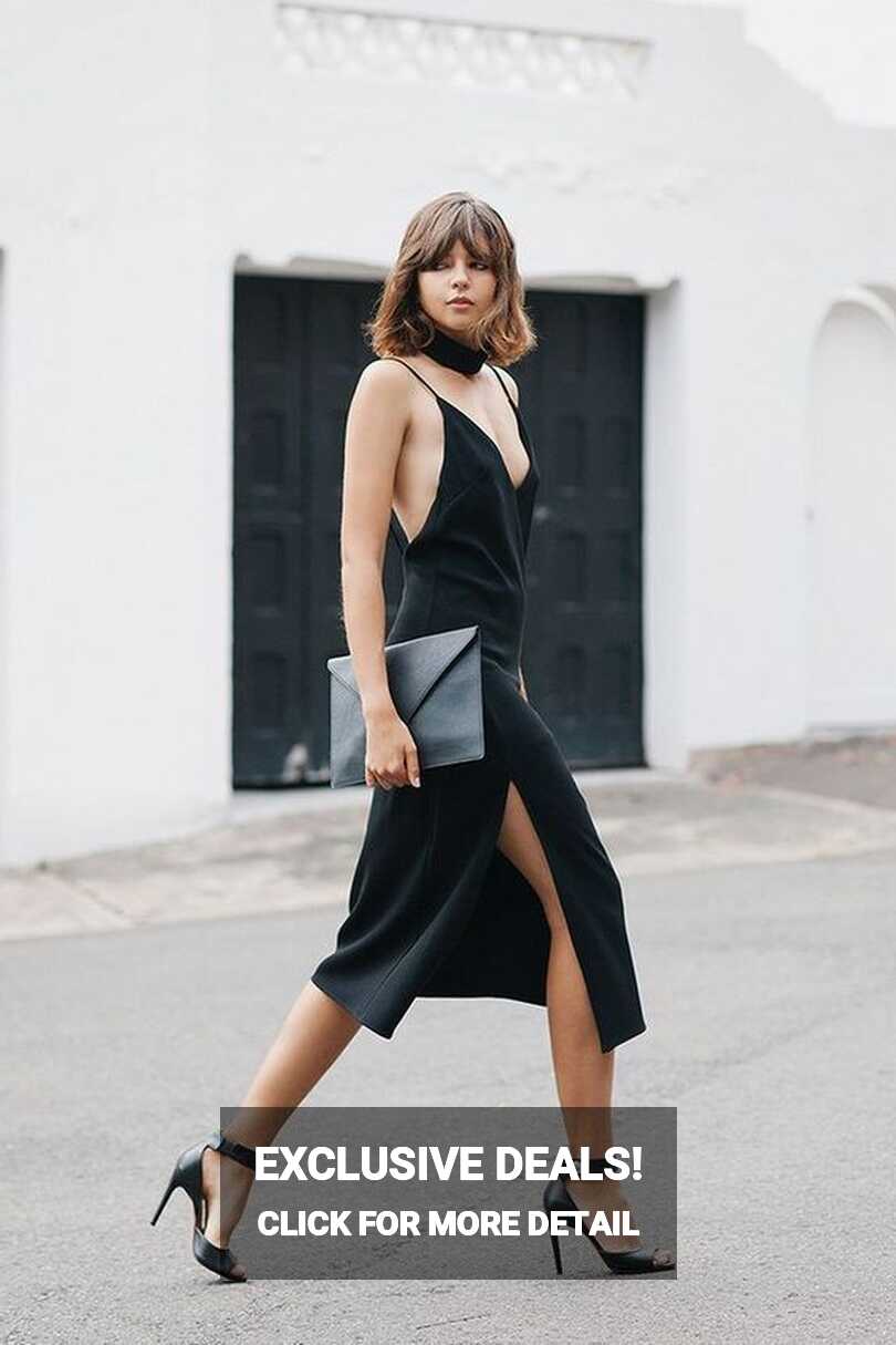 How to Style your Black Slip Dress when the Party&#39;s Over |