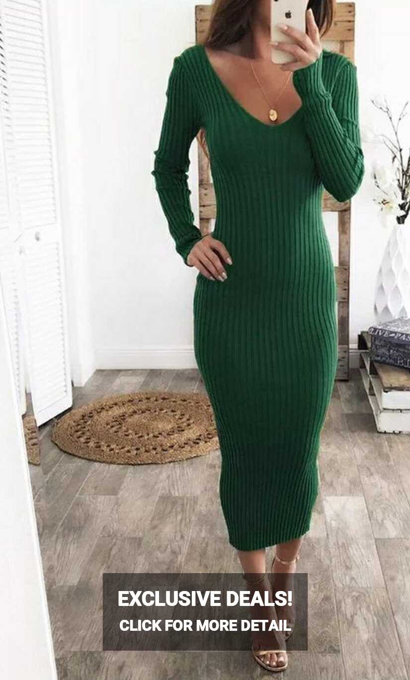 How to Wear a Ribbed Dress ? 20 Outfit Ideas