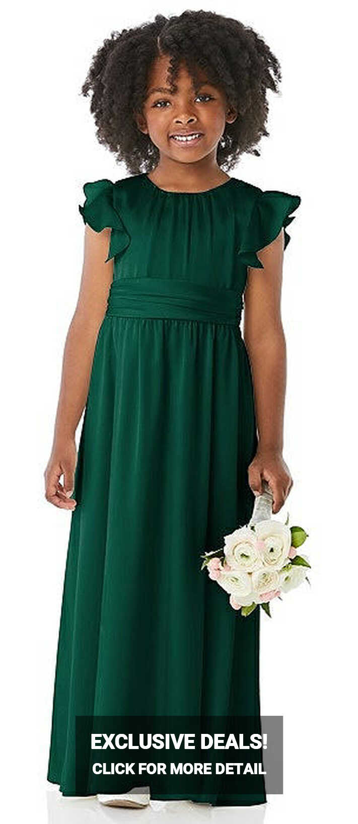 Hunter Green Flower Girl Dresses