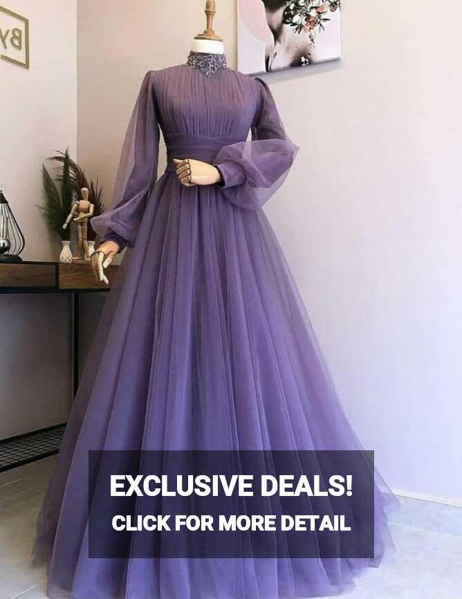 Hypnotic Purple Color Ready Made Net Pleated Design Gown For Party ...