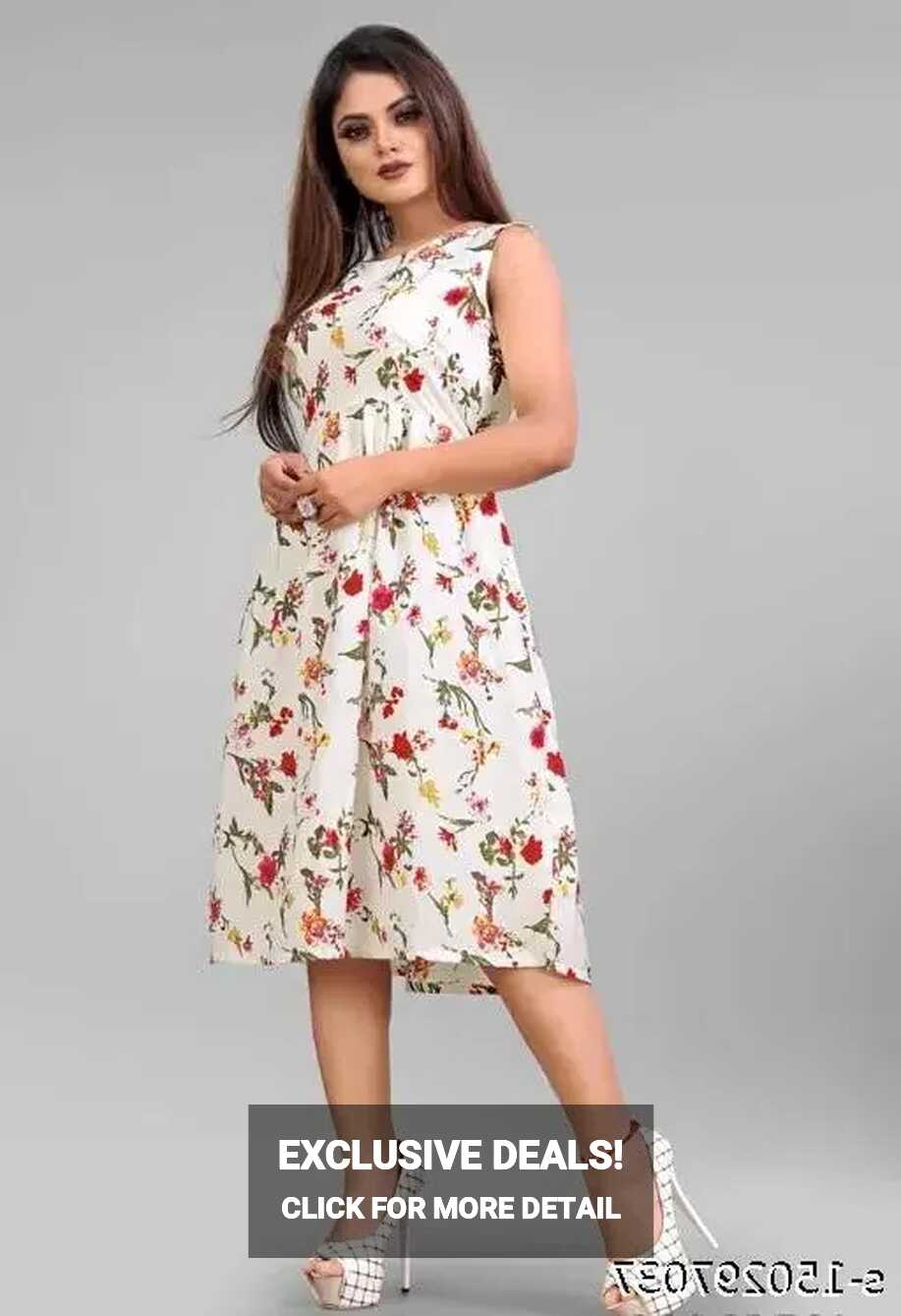 I Umiya Western Sleeveless Dress For Girls Stylish Knee Length ...