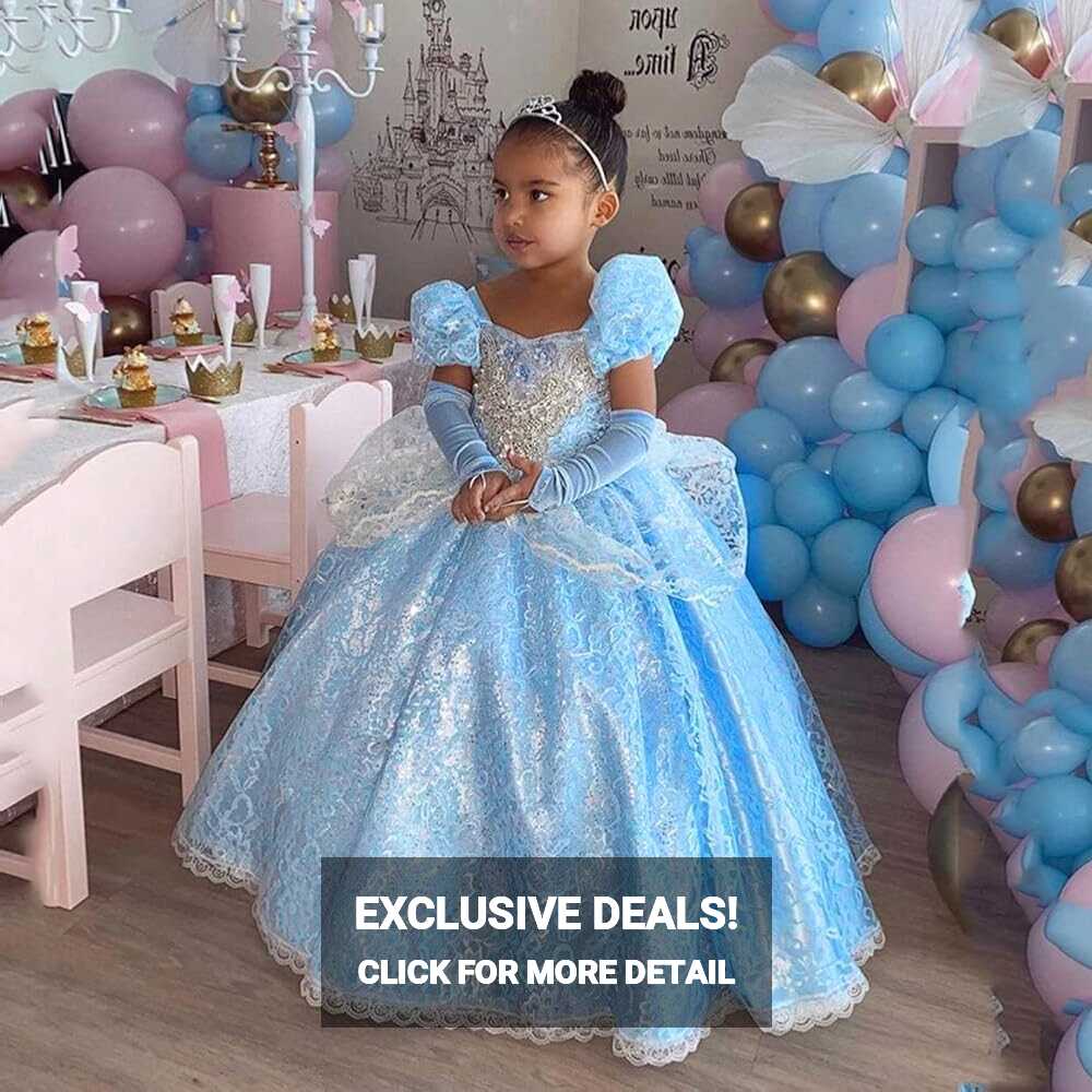 IBTOM CASTLE Cinderella Dress Girls Children Cinderella Princess ...