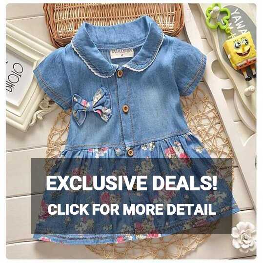 IENENS Fashion Baby Girl Jeans Clothes Skirts Dresses Child Kids ...