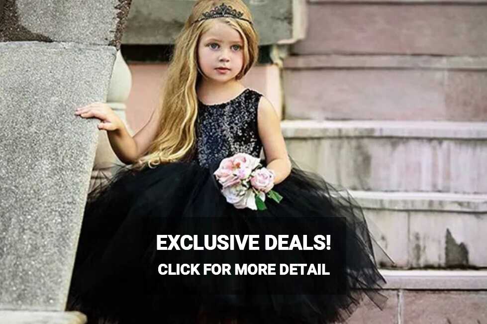 Imported Fabric Kids Dress Party Wear Black Baby Gown, Size: Small ...