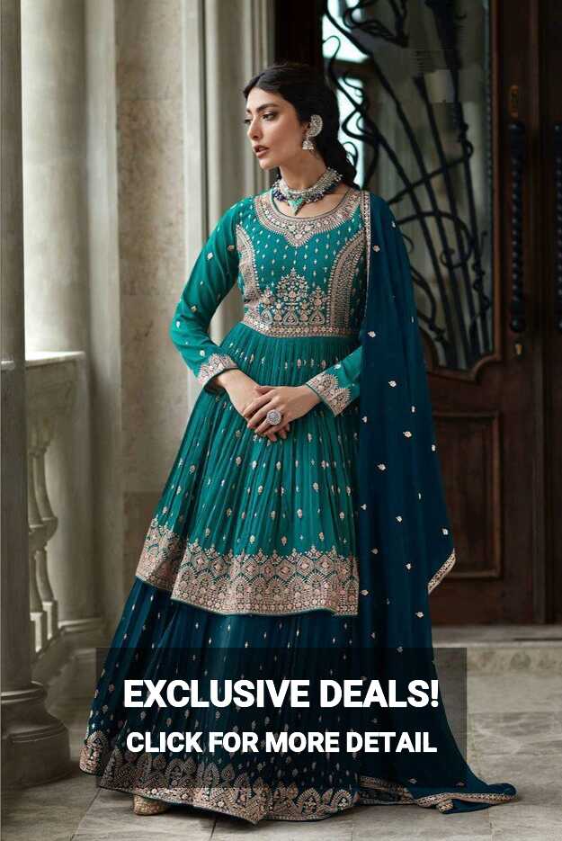 Indian Bollywood Salwar Pakistani Wear Designer Kameez Dress Party ...